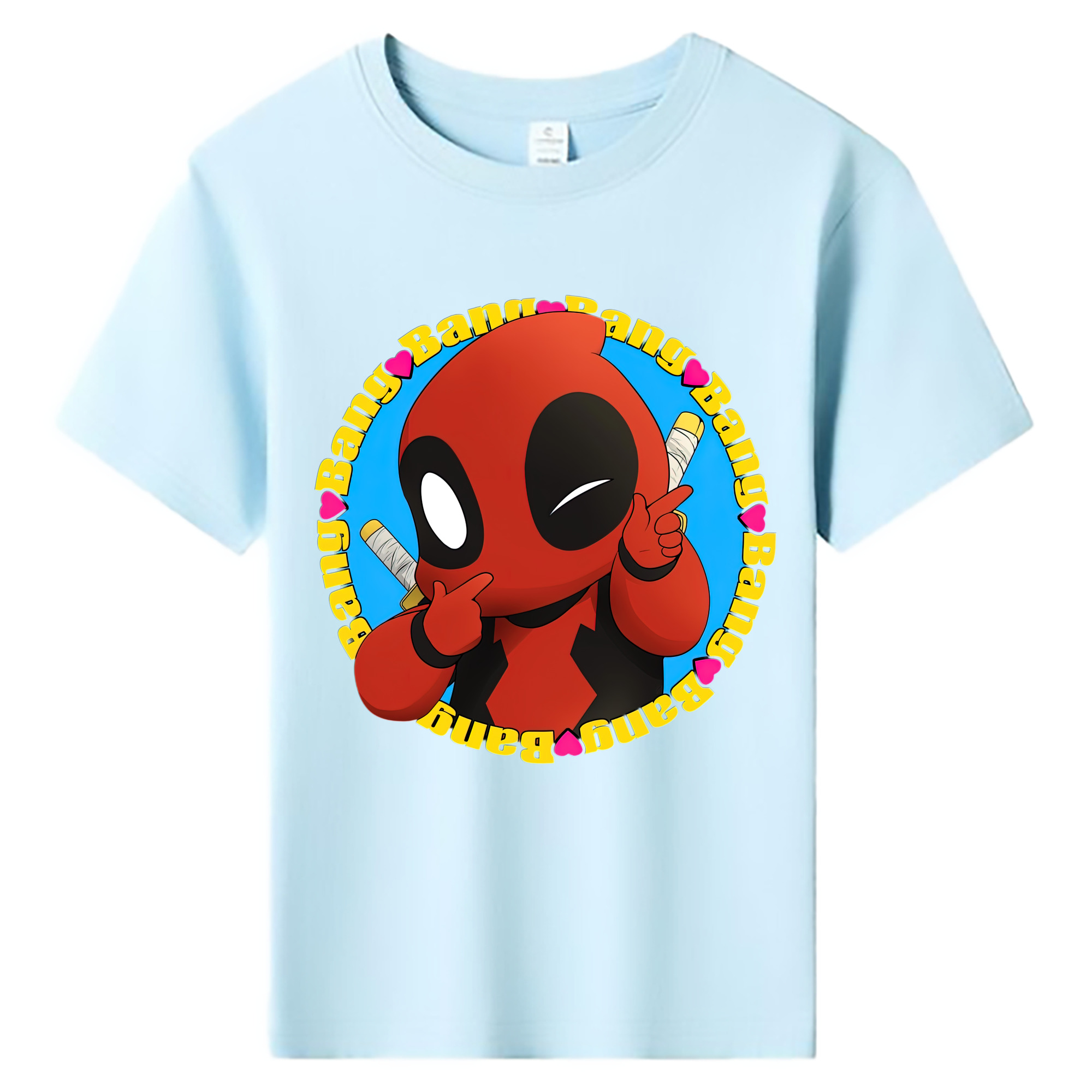 （画像用） Deadpool デッドプール 綿100％キッズTシャツ（フロントプリント）